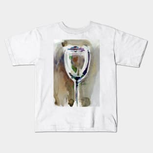 Wine Glass Kids T-Shirt